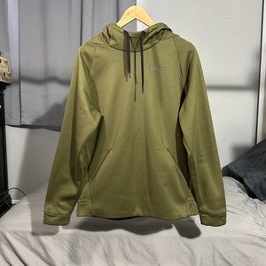Nike Dri-Fit Training Funnel Pullover Hoodie - MENS - Olive Green - MEDIUM